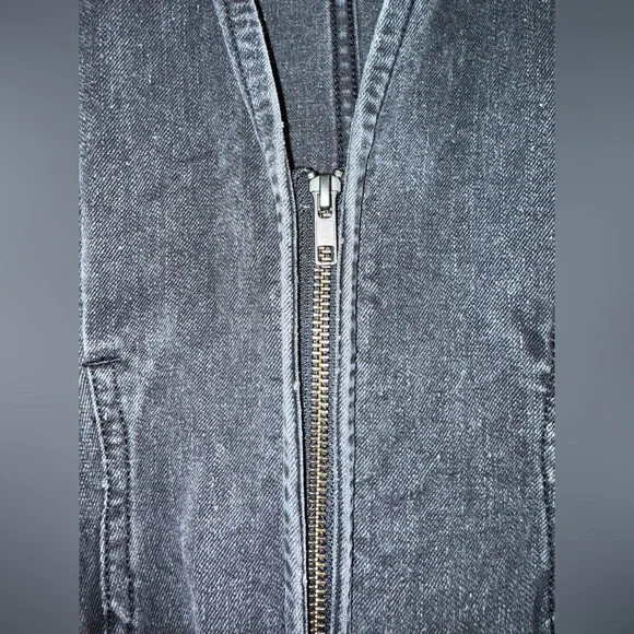 Mara Hoffman Sophie Dress Black V‑Neck Midi Dress with Puff Sleeves - Picture 9 of 11